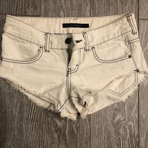 Billabong Laneway Bleached White Shorts Size 25